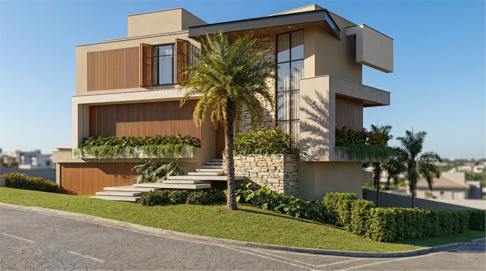 Projeto 04 — fachada residencial diurna